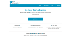 Desktop Screenshot of cashadvance-247.com