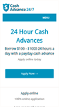 Mobile Screenshot of cashadvance-247.com